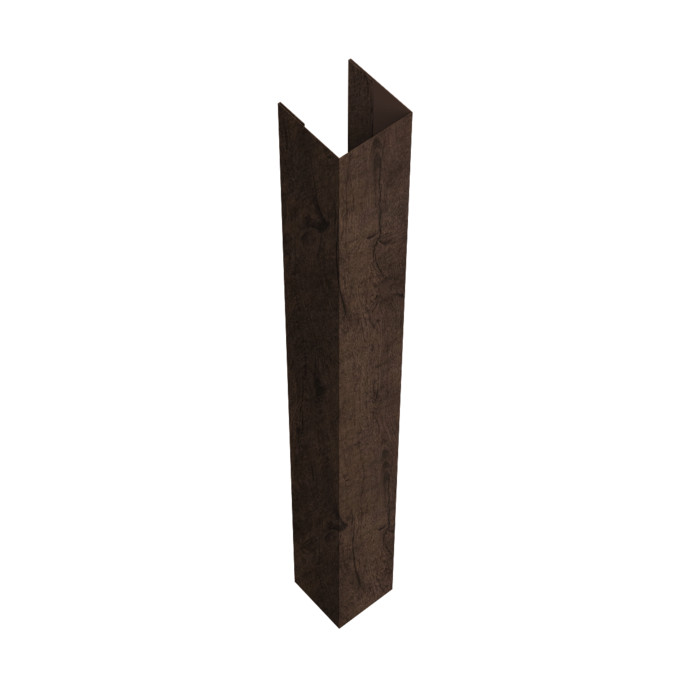 Стойка жалюзи Texas для монтажа без крепежного вкладыша 0,45 Print Premium Antique Wood TwinColor (2,5м)