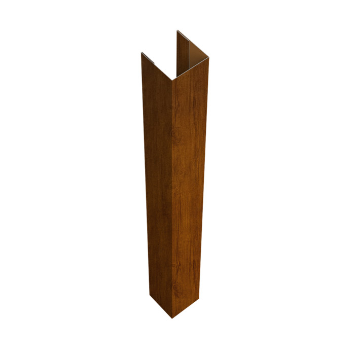 Стойка жалюзи Texas для монтажа без крепежного вкладыша 0,45 Print Premium Golden Wood Intense FTC (2м)