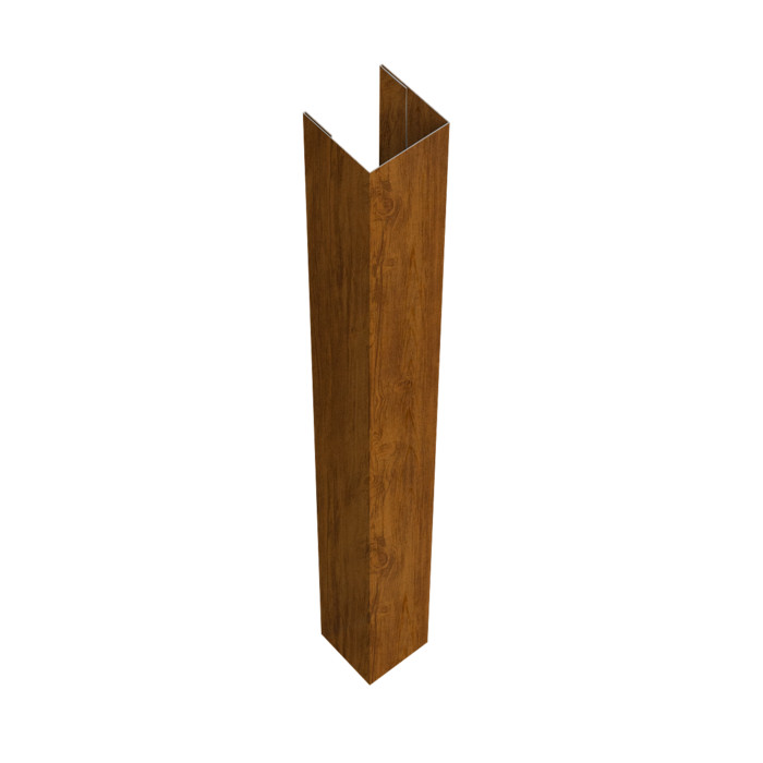 Стойка жалюзи Texas для монтажа без крепежного вкладыша 0,45 Print-double Elite Golden Wood (2м)