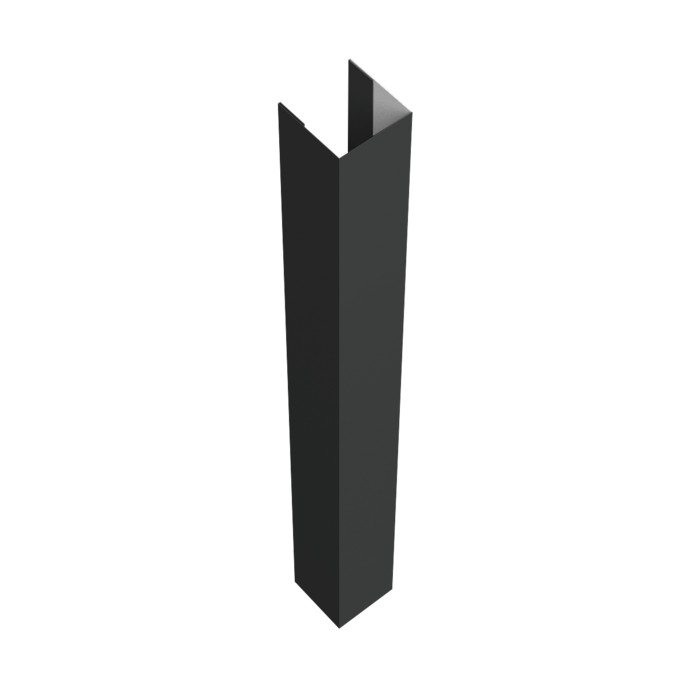Стойка жалюзи Texas для монтажа без крепежного вкладыша 0,5 Rooftop Бархат RAL 7016 антрацитово-серый (2м)