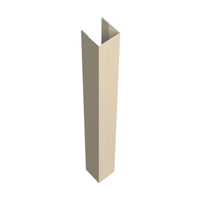 Стойка жалюзи Texas для монтажа с крепежным вкладышем 0,45 Print Elite Milky Wood TwinColor (2,5м)