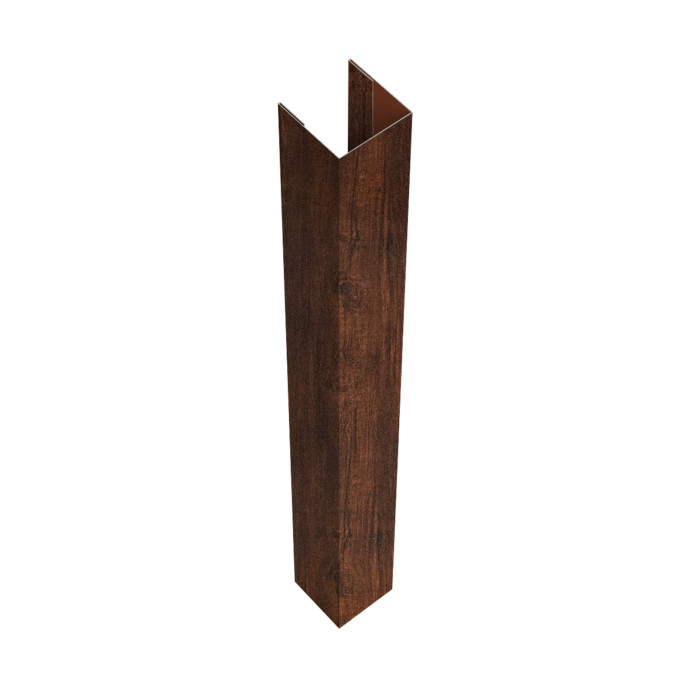 Стойка жалюзи Texas для монтажа с крепежным вкладышем 0,45 Print Premium Cherry Wood Dark FTC (2,5м)