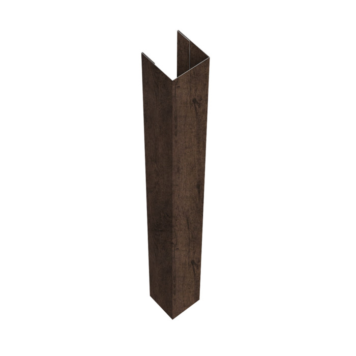 Стойка жалюзи Texas для монтажа с крепежным вкладышем 0,45 Print-double Elite Antique Wood (2,5м)