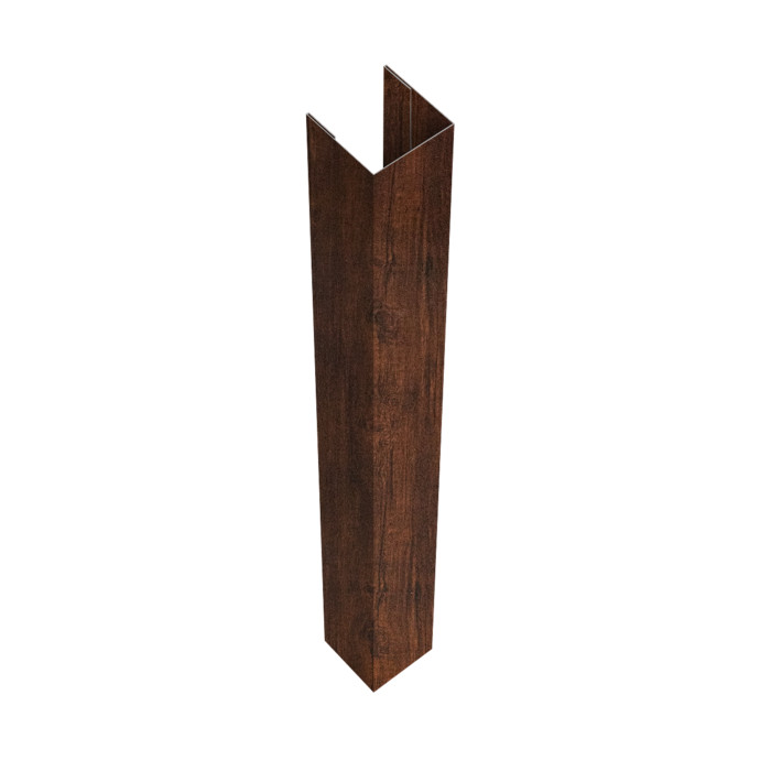 Стойка жалюзи Texas для монтажа с крепежным вкладышем 0,45 Print-Double Premium Cherry Wood Dark F (2м)
