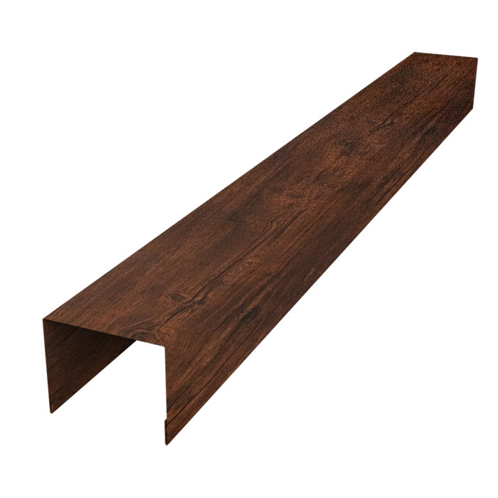 Крышка для забора жалюзи Palermo 0,45 Print-Double Premium Cherry Wood Dark F (2м)