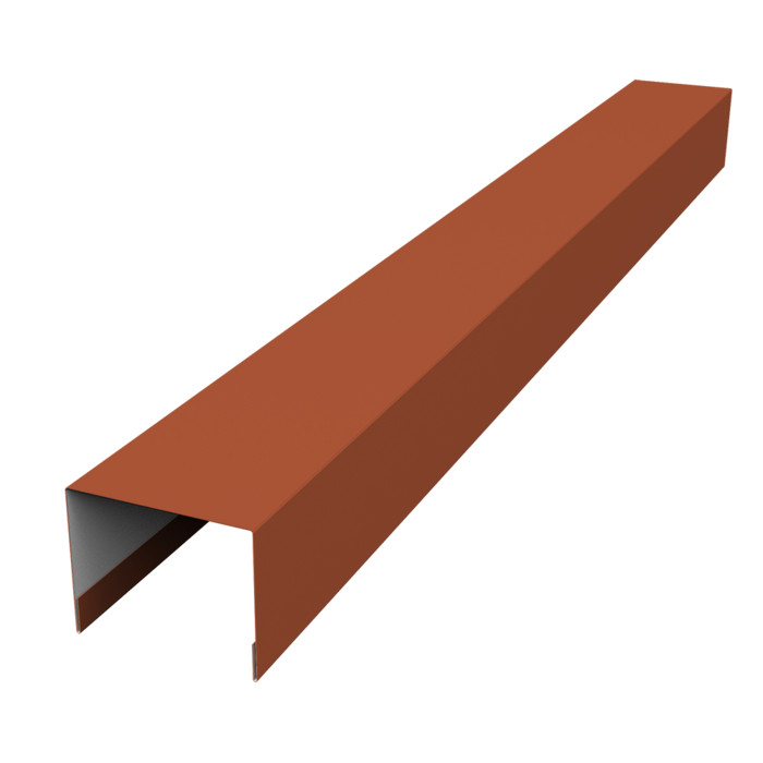 Крышка жалюзи Palermo 0,45 Drap ST RAL 8004 терракота (3м)