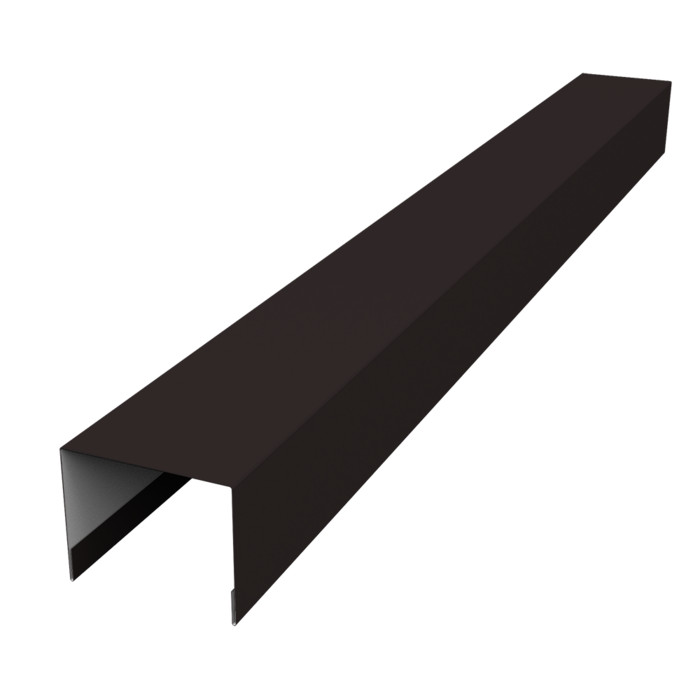 Крышка жалюзи Palermo 0,5 Satin Matt RAL 9005 черный (3м)
