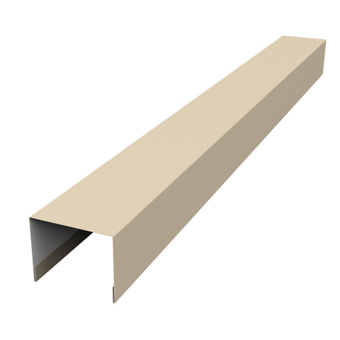 Крышка жалюзи Palermo 0,5 Satin RAL 1015 светлая слоновая кость (2м)