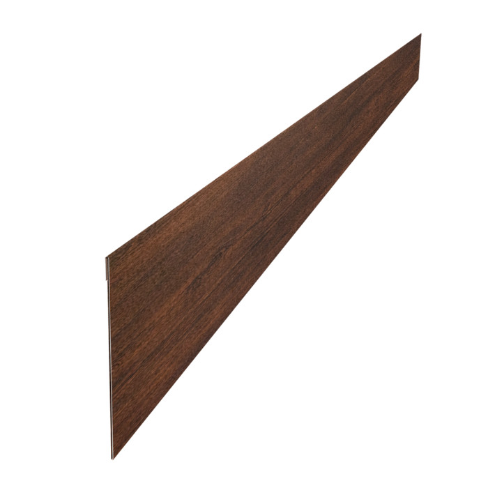 Ламель забора жалюзи Palermo стартовая/финишная для калиток и ворот 0,45 Print Premium Cherry Wood Dark FTC