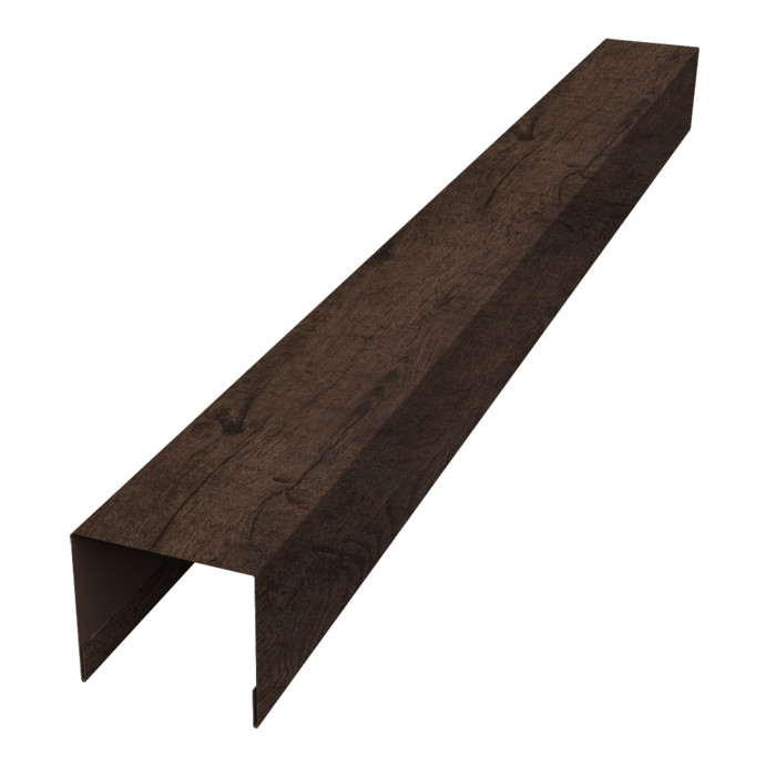 Стойка боковая крепежная для забора жалюзи Palermo 0,45 Print Elite Antique Wood TwinColor (1,8м)