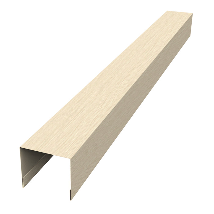 Стойка боковая крепежная для забора жалюзи Palermo 0,45 Print Elite Milky Wood TwinColor (2,5м)
