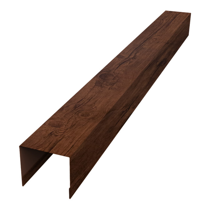 Стойка боковая крепежная для забора жалюзи Palermo 0,45 Print Premium Cherry Wood Fresh TwinColor (3м)