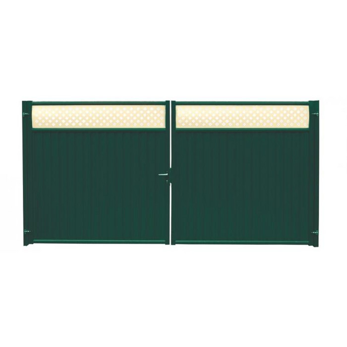 Ворота Estet Plus 2,4х3,6 RAL 6005/1014