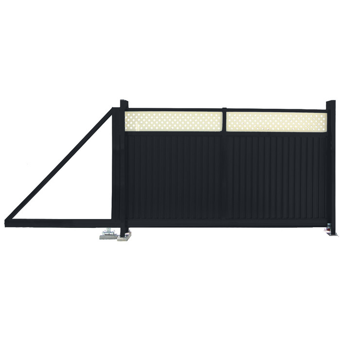 Ворота откатные Estet Plus 2,0х3,5 RAL 7024/1014