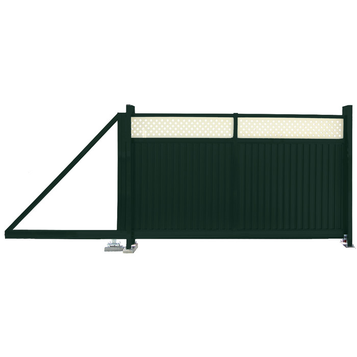 Ворота откатные Estet Plus 2,0х3,5 RAL 6005/1014