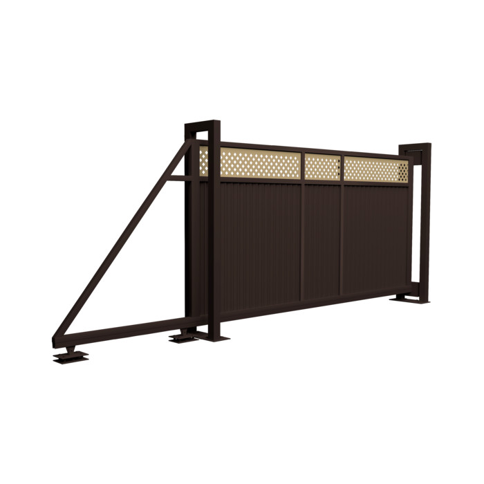 Ворота откатные Estet Plus 2,4х4,5 RR 32/1014