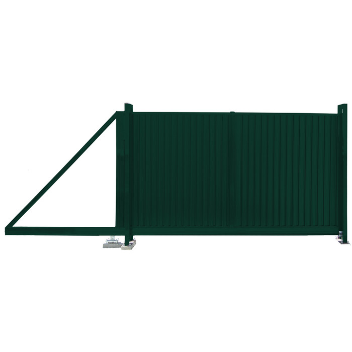 Ворота откатные Estet 1,65х3,5 RAL 6005