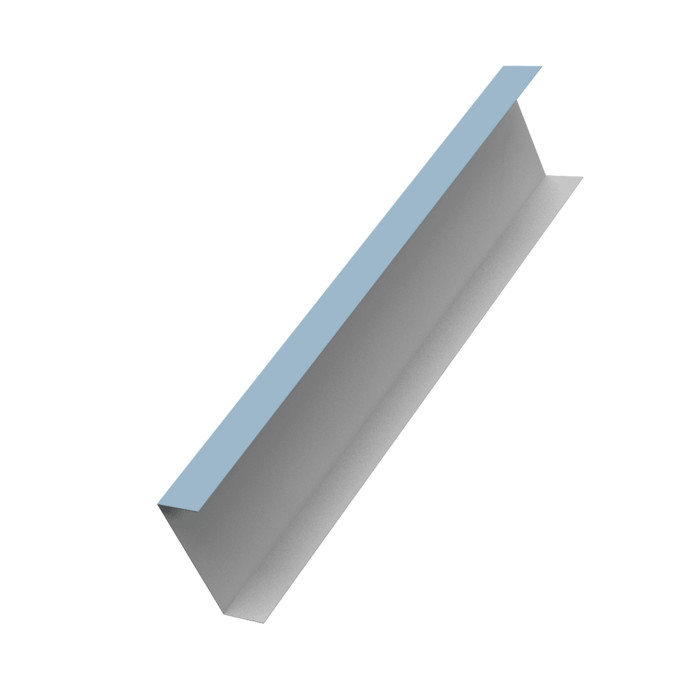 Декоративная накладка на столб универсальная 62х55 для забора жалюзи 0,45 Drap TX RAL 5024 пастельно-синий (2,5м)