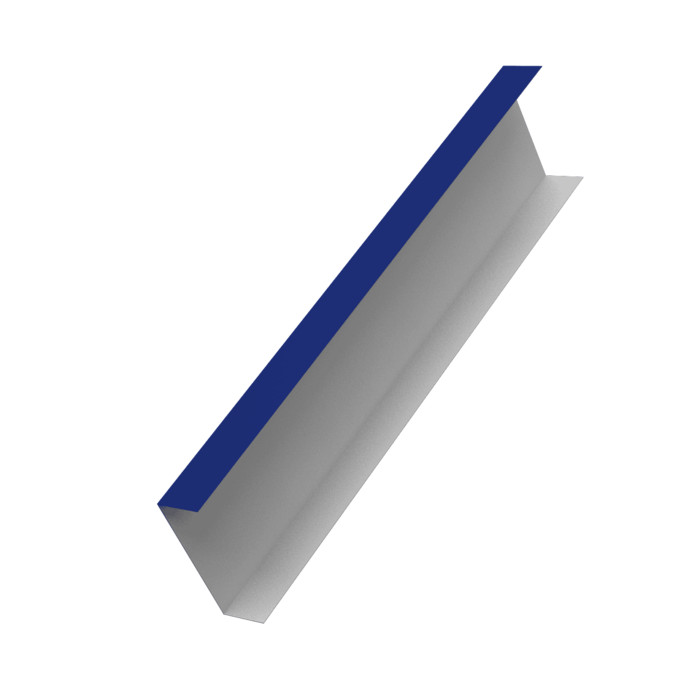 Декоративная накладка на столб универсальная 80х80 для забора жалюзи 0,45 PE RAL 5002 ультрамариново-синий (3м)